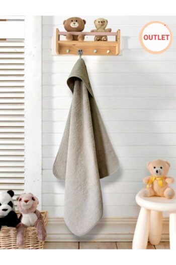 PAMUK HANIM Outlet Cotton Baby Boy-Girl Newborn Bath Towel Wrap 100x100cm Plain / Beige