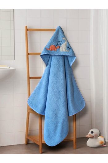 PAMUK HANIM Outlet Product Cotton Soft Baby Boys' Bath Towel 80x80 Cm Outlet Product / Dinosaur