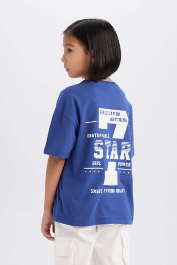 Girl's Oversized Wide Fit Short Sleeve Crew Neck T-Shirt