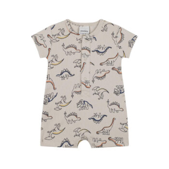 Dino Short Sleeve Baby Bodysuit