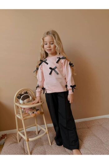 Yigit Boutique Bow Detail Spanish Flare Girls' Two-Piece Set