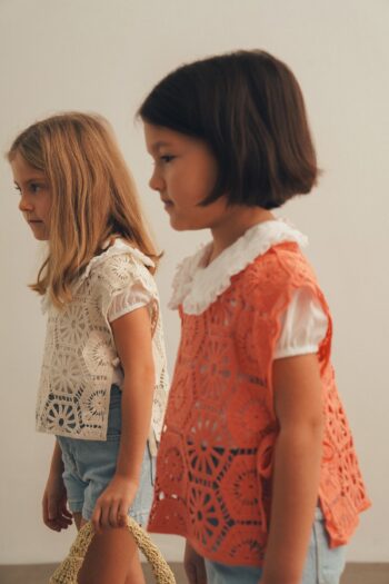 Knitted Vest and Shorts Set