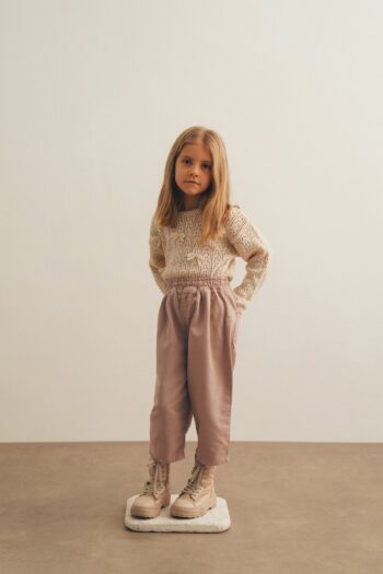 Lila Elastic Bomber Pants