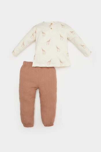 Boys' Baby Two-Piece Set: Long Sleeve Top and Elastic Waist Pants