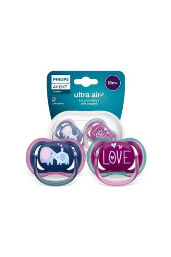 Philips Avent Ultra Air Pacifier 18 Months 2-Pack Girl SCF349/22