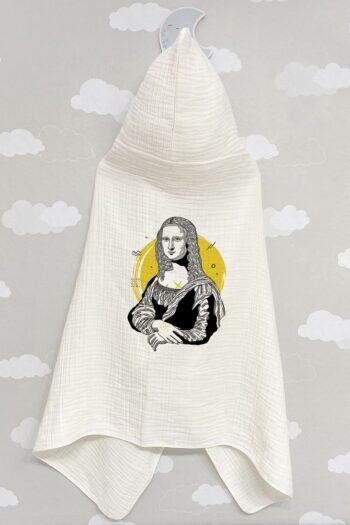 Tuğba Kuğu 4-Layer Muslin Hooded Towel - Young Series - Modern Monalisa