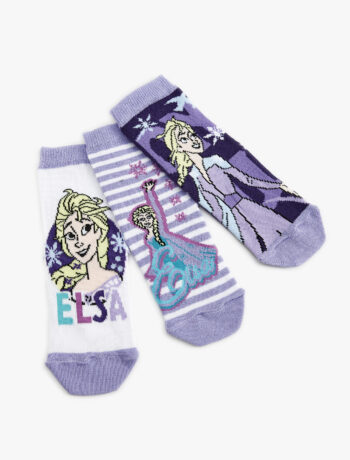 Licensed Girl's 3-Pack Disney Frozen Sock Set