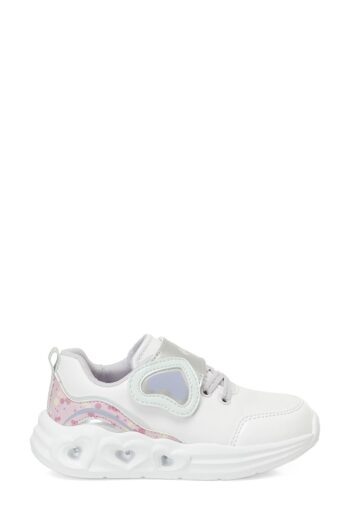 Kinetix RUBY PU B 4PR White Girls' Sports Shoes
