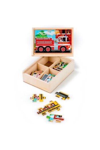 Melissa & Doug Wooden 12x4 Puzzle Set - Vehicles