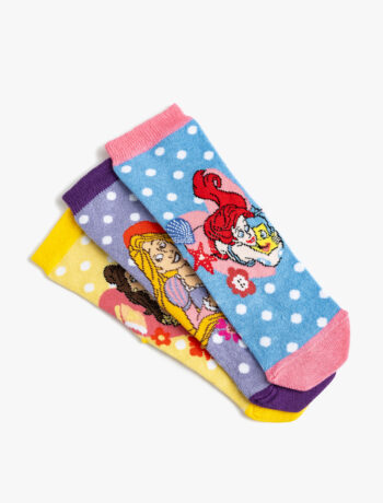 Licensed Disney Princess 3-Pack Socks for Girls