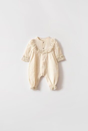 Lace Detail Baby Girl Design Romper