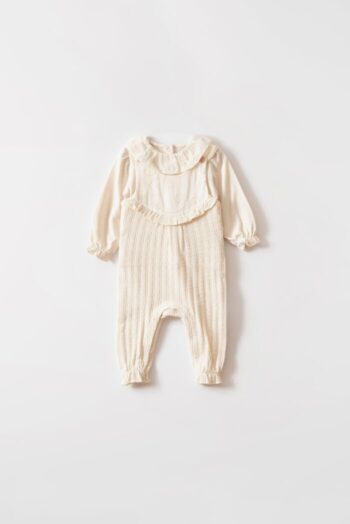 Fisto Collar Special Weave Baby Girl Overall