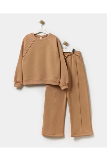 Mini-Podium Girls' Balance Embroidered Oversized Tracksuit Set