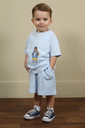 Boys' Shorts Set Light Blue - Teddy