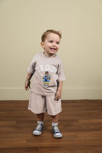 Boys' Shorts Set Gray - Teddy