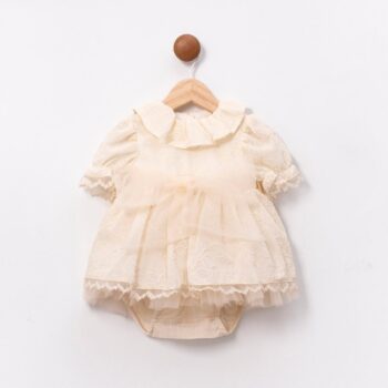 Elena Cream Baby Girl Outfit