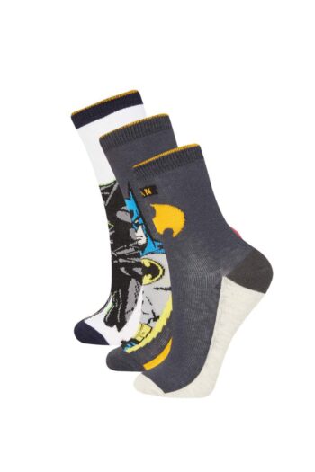 Boys' Batman 3-Piece Cotton Long Socks
