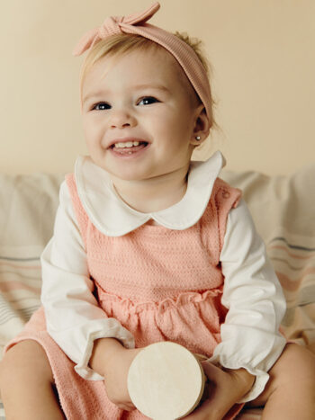 LCW Baby Pink Peter Pan Collar Girl's Dress