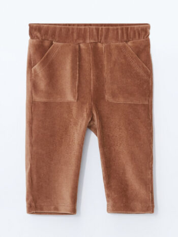 LCW Baby Brown Waistband Velvet Boy Baby Pants