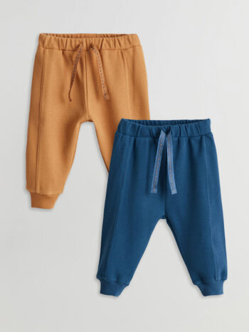 LCW Baby Beige Waistband Basic Sweatpants Set of 2