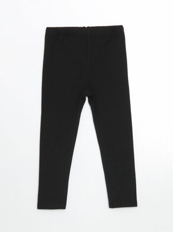 LCW ECO Black Elastic Waist Basic Girls Leggings