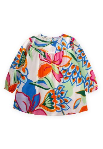 Patterned Dress 2-6 Years Multicolor Floral Print