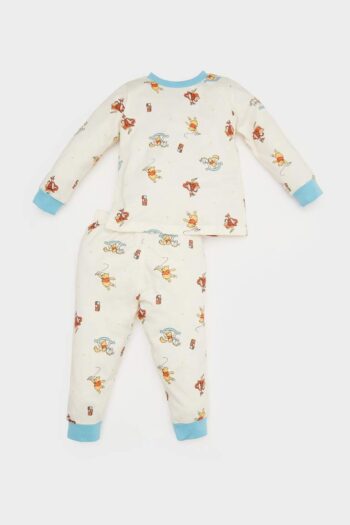 Disney Winnie The Pooh Boys' Pajama Set - Long Sleeve Cotton Pajama Top and Bottom
