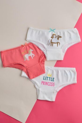 Katia & Bony Girls' 3-Pack Polka Dot Briefs Cream