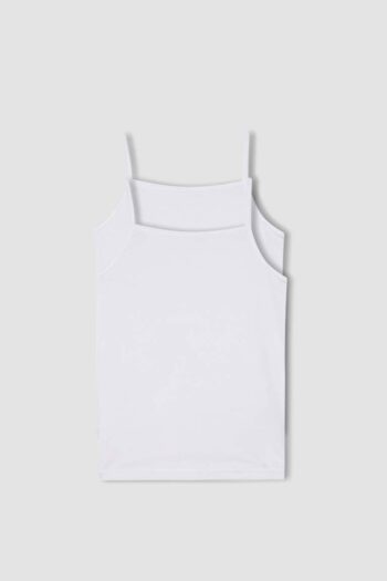 Girls' Basic Plain Inner Tank Top Set (2 Pieces)