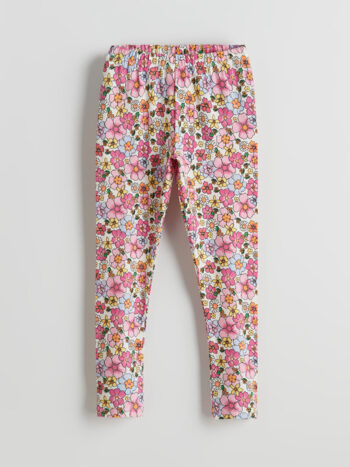LCW ECO Pink Waist-Elastic Flower Girl Leggings