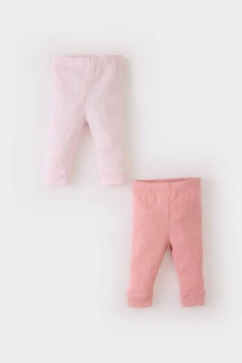 Girl Baby Ribbed Leggings Set of 2