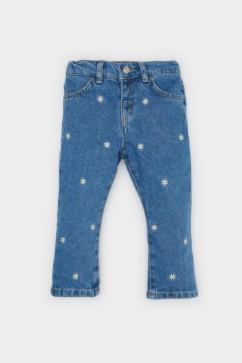 Baby Girl Flower Wide Leg Jeans
