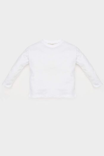 Girl's Regular Fit Crew Neck Long Sleeve T-Shirt