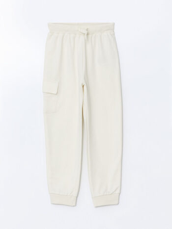 LCW Kids                                            Beige Elastic Waistband Boys' Baby Jogger Pants