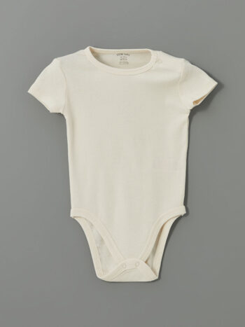LCW Baby Beigey Basic Round Neck Baby Boy Romper