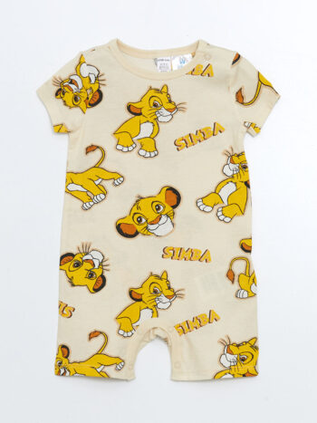 LCW Baby                                                                                     Gray Lion King Printed Baby Boy Romper