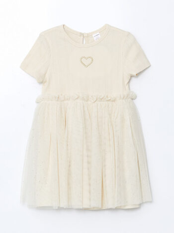 LCW Kids                                          Embroidered Tulle Dress for Girls