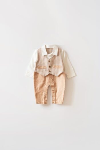 Vest-Style Baby Boy Romper