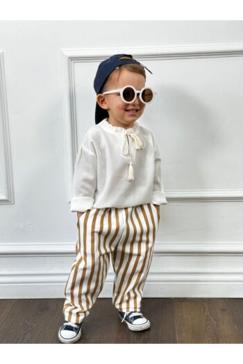 Bohemiankids Baby Wear Şile Top Brown Striped Bottom Set