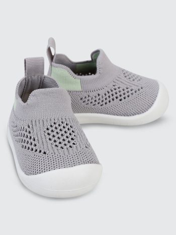 حذاء Civil Baby Boy First Steps مقاس 18-22 رمادي