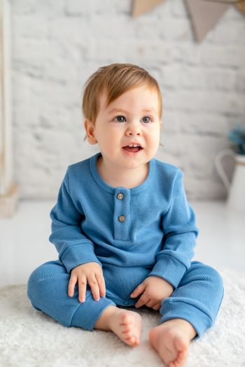 GOTS Certified 100% Organic Cotton Button-Up Romper (0-24 months)