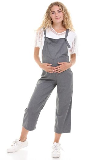 Luvmabelly Myra6106 - Smoked Maternity Dungarees