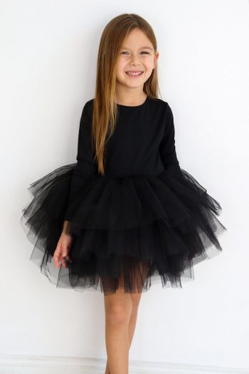 Black Tutu Skirt Girl's Ballet Dress - Miranda