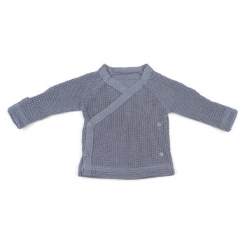 Newborn Waffle Organic Cotton 4-Piece Hospital Outfit Set in Blue