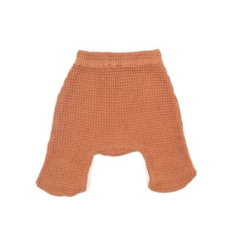 Newborn Waffle Organic Cotton 4-Piece Hospital Outfit Set in Brown