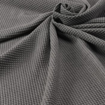 Organic Cotton Baby Blanket Grey Waffle