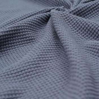 Organic Cotton Baby Blanket Blue Waffle
