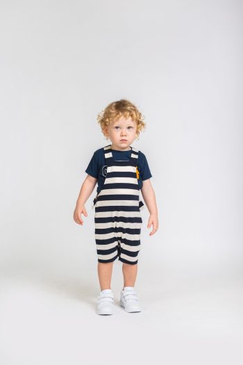 Verte Vallée Striped Unisex Baby Overall