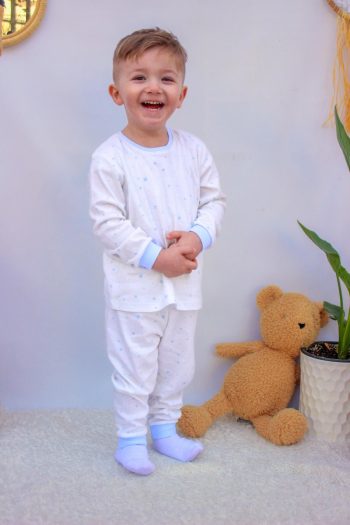 Mini Clothing for Baby Boy Kids Starry Seasonal Pajama Set Summer Nightwear