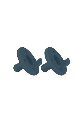 OiOi Emzix Silicone 2-Pack 0+ Months Pacifier Dark Blue